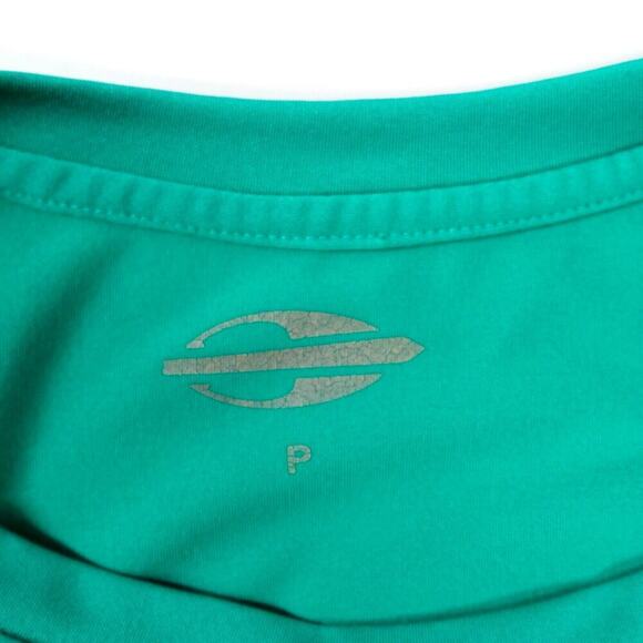 Mens Rash Guard Small Shirt Green Long Sleeve Sun Protection Tactical Beach Surf - Picture 3 of 10